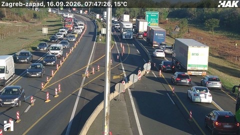 Unfall auf der A1 sorgt für Behinderungen – Staus rund um Zagreb